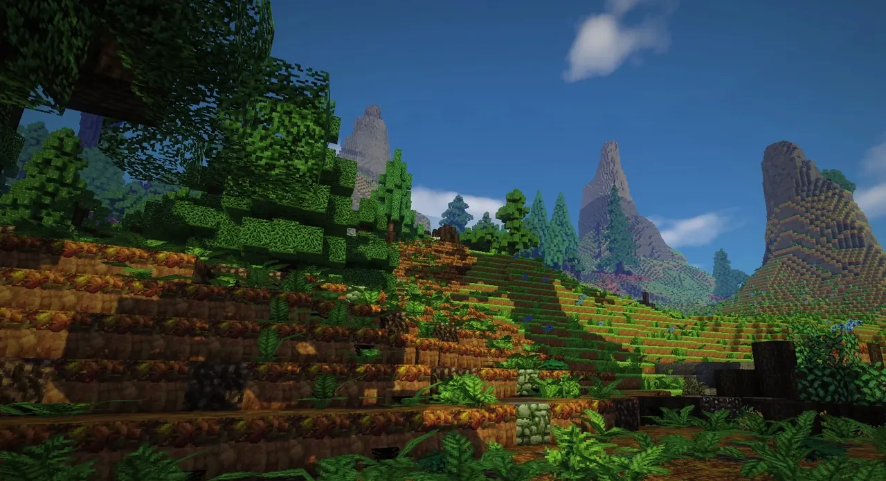 Une île du serveur One Piece Minecraft